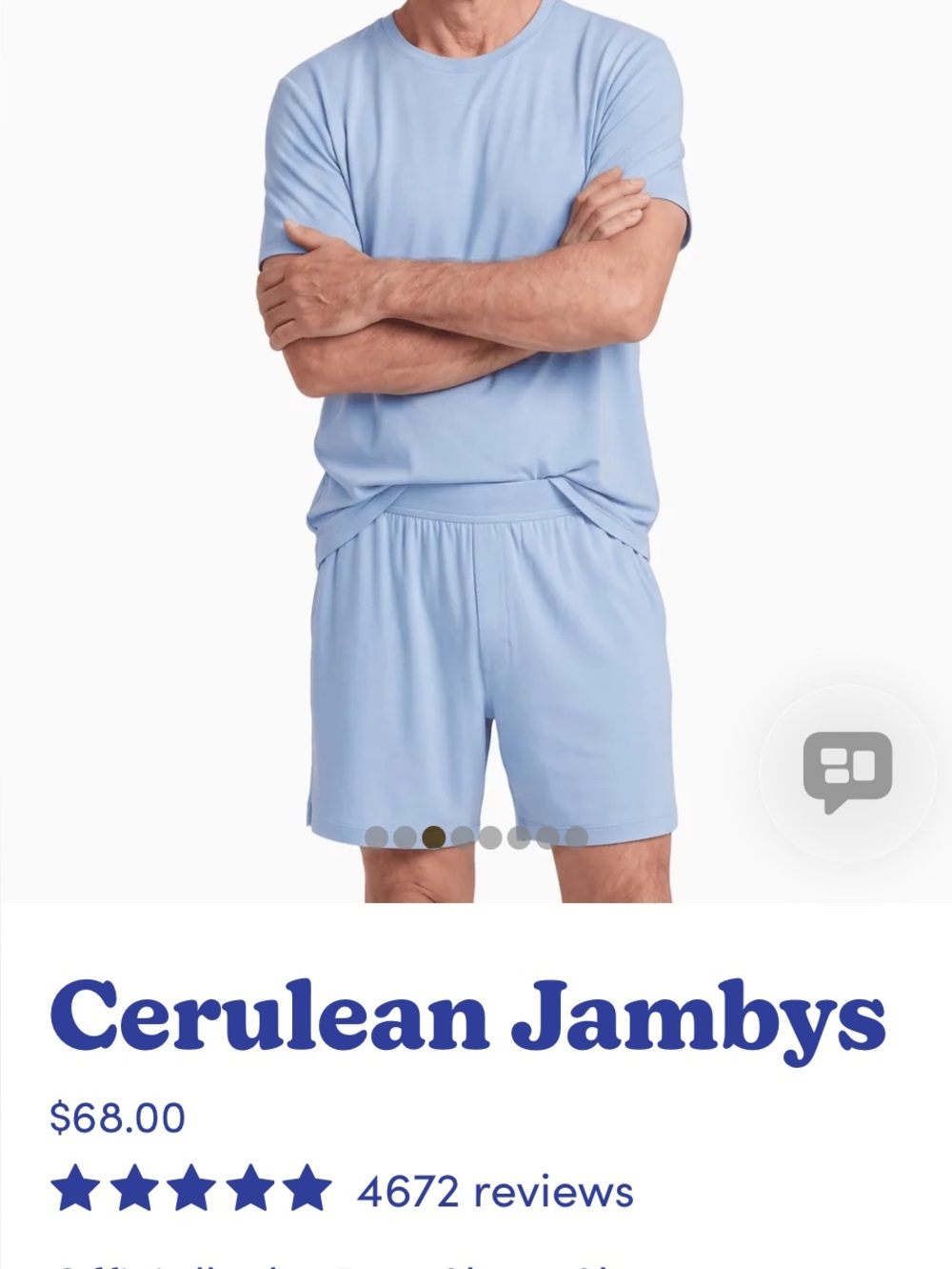 Cerulean  Jamey’s Men’s Light Blue Boxer Shorts with pockets